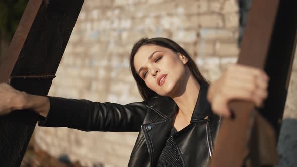 Fashion Portrait of Young Woman