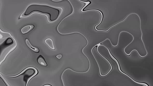 Abstract Background Black White Wavy Liquid  trendy Clean Animation