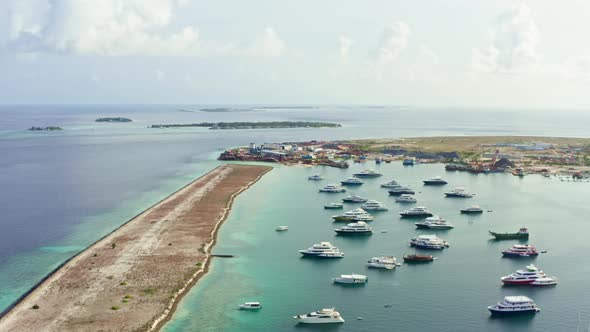 Aerial View of Maldives