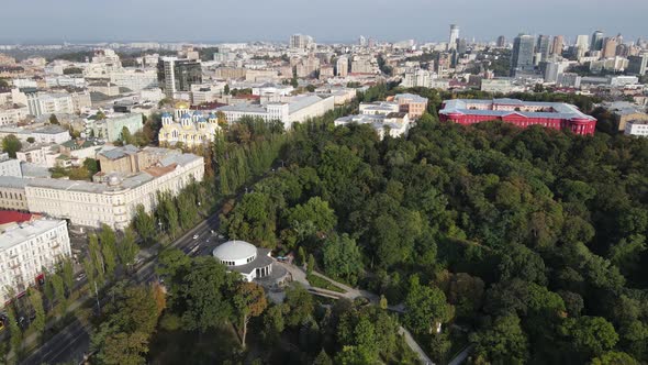 Kyiv - the Capital of Ukraine. Aerial View. Kiev