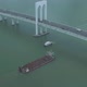 Hong Kong Barge Sails to Zhuhai Macao Bridge with Cars - VideoHive Item for Sale