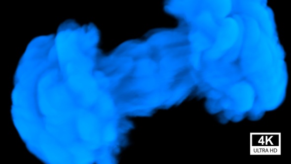 Blue Revealing Smoke 4K 02
