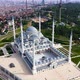 Aerial Drone View of Istanbul Camlica Mosque and Bosphorus - VideoHive Item for Sale