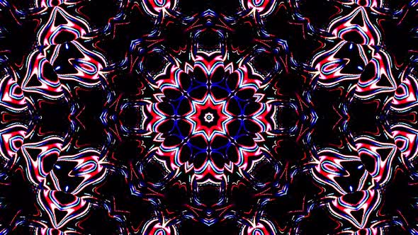 Bright abstract light governing full color, kaleidoscope