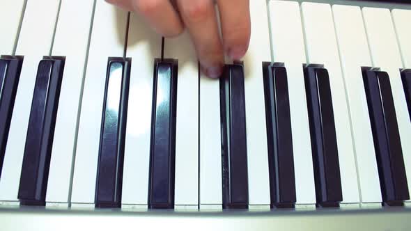Female Musician Playing The Piano