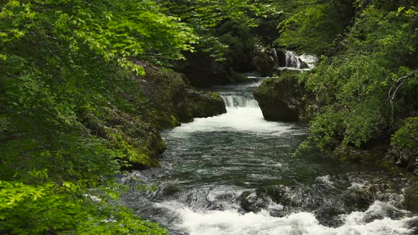 Fresh Water in the River and Waterfall 01