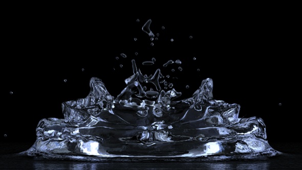 Liquid Splash 05 Slow Motion With Matte Channel alt