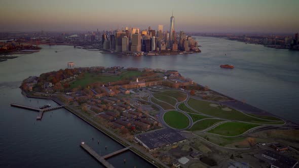 Corporate Business City District and Skyscraper Buildings alt