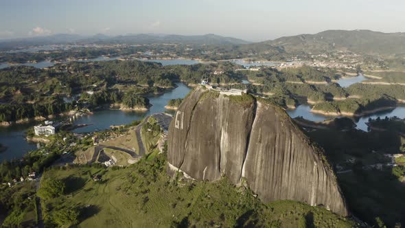 Aerial view of Piedra del Peñol.