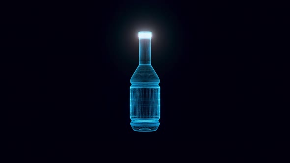 Unbranded Oil Additive Bottle Hologram 4k