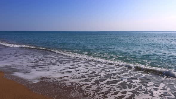 waves on the beach