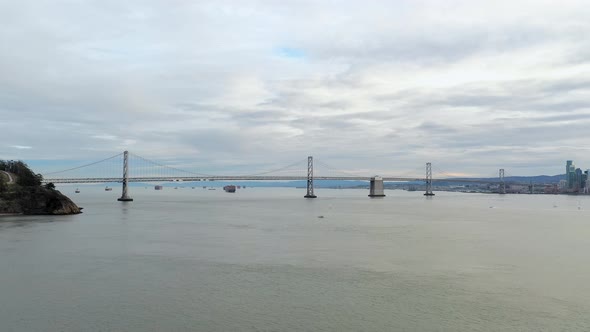 Aerial: panorama of the downtown, drone view