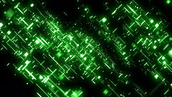 Abstract Grid Box Lights Green 02