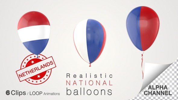 Netherlands Flag Balloons