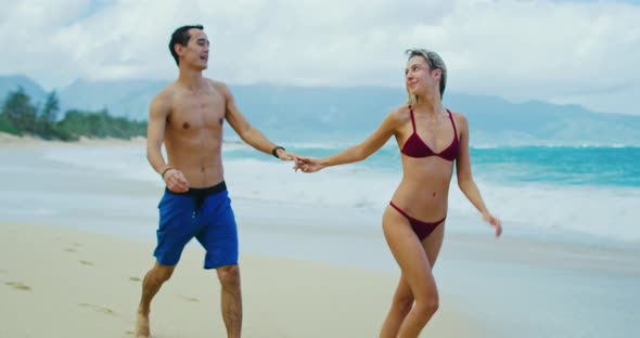 Attractive Couple on the Beach