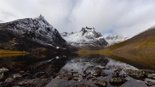 Grizzly Lake in Tombstone Territorial Park Yukon Canada