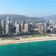 Beach Pacific ocean coast, Avenue, Street (Vina del Mar, Chile) aerial view - VideoHive Item for Sale