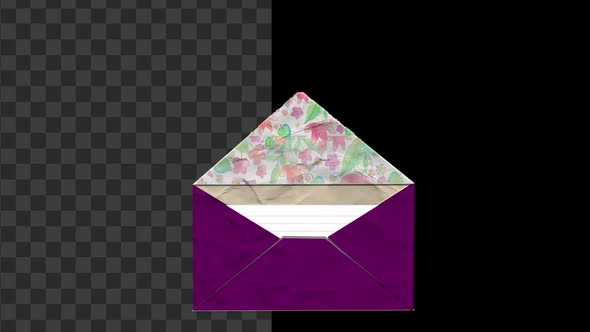 Purple paper Message