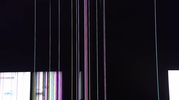 Broken LCD TV Monitor