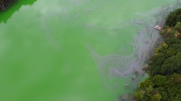 Toxic Lake Aerial View