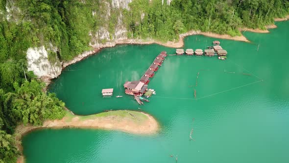 Khao Sok National Park Aerial View in Thailand