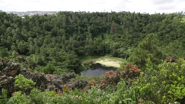 Crater of Volcano in Mauritius