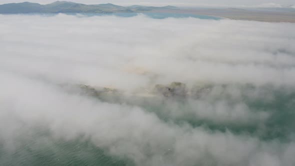 Aerial View of the Nazimov Sand Spit Russia