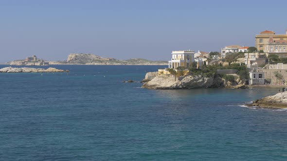 Buildings by the sea