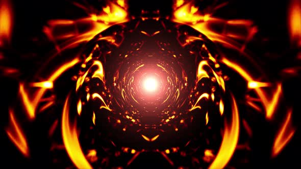 Abstract Symmetry Fire Art Background