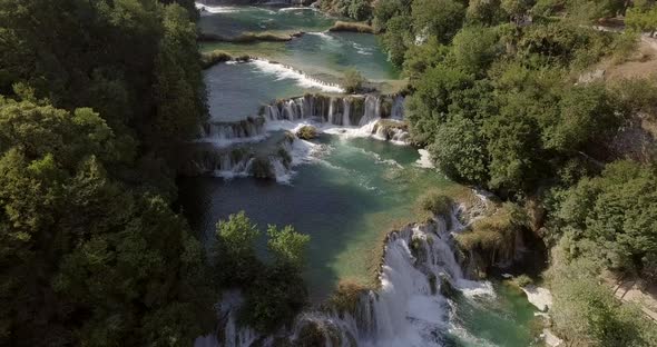 AERIAL: Krka National Park in Croatia