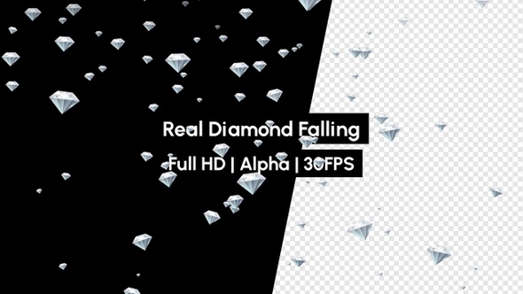 Real Diamonds Falling with Alpha