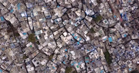 AERIAL: Jodhpur blue city in India