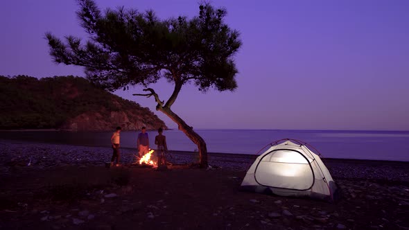 Tourist Camp on the Mediterranean