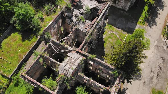 Destroyed and Abandoned Buildings in the Mountains