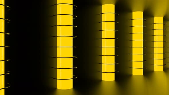 Abstract Yellow Lights