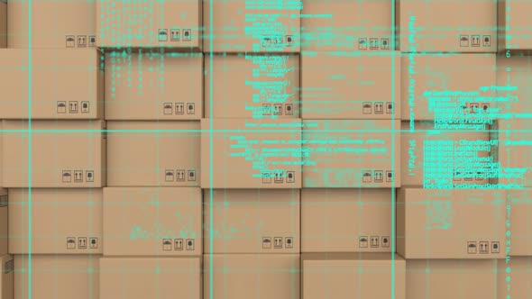 Parcels in shipping centre alt