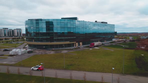 Construction Site of Office Building Near City District alt