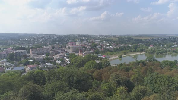 Aerial view of Ternopil