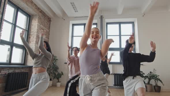 Athletes Dancing Vogue in Studio