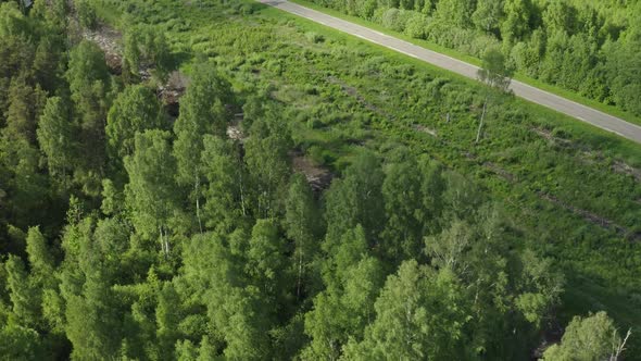 Aerial View of Railway