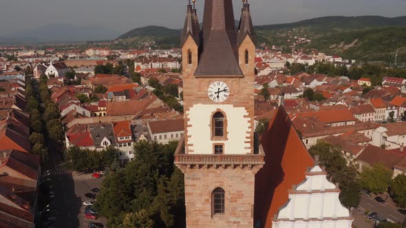 Aerial view of the Evangelical Church