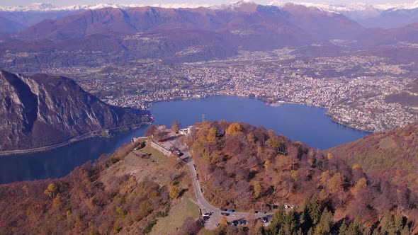 Sighignola Summit and the Balcone D'Italia Overlooking Lugano