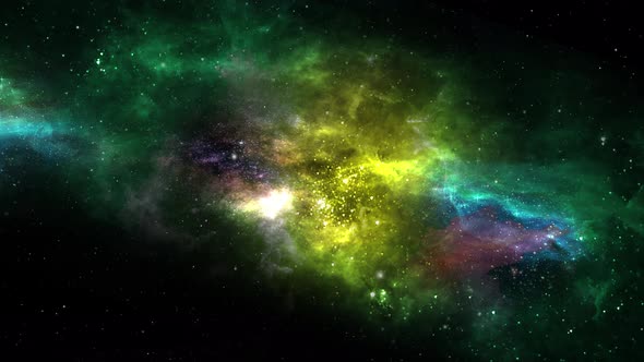 Space Nebula Flight 4K