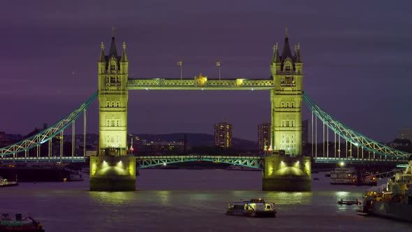 Evening at Tower Bridge in London