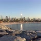 4K Dubai La Mer beach. Time lapse skyline with Burj Khalifa view. - VideoHive Item for Sale
