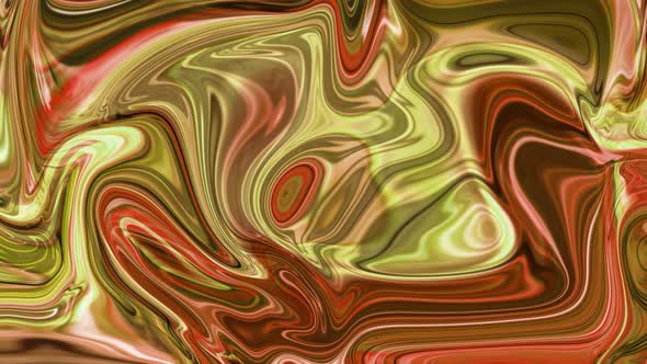 Brown Yellow Color Abstract Marble Texture Liquid Animated Background