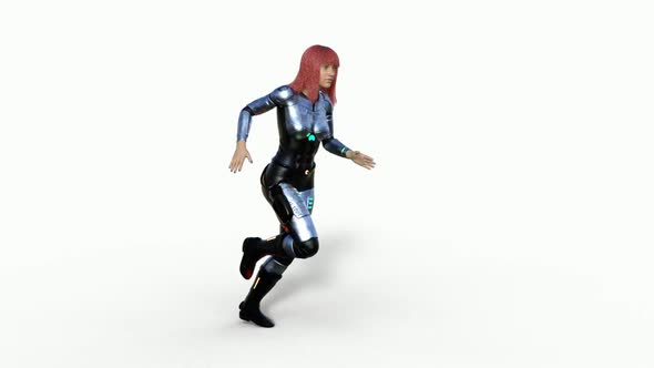 Sci-Fi Fantasy Girl Runs alt