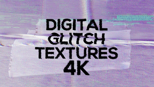 4k Digital Glitch Textures Pack