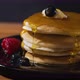 Golden Syrup Dripping Over Pancake Tower - VideoHive Item for Sale