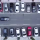 Aerial Top View Of Street On Both Sides Car Park And Lot Of Car Parked - VideoHive Item for Sale